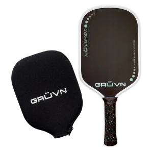 MUVN-16X Pickleball Paddle Mint White – Raw Carbon Power and Spin